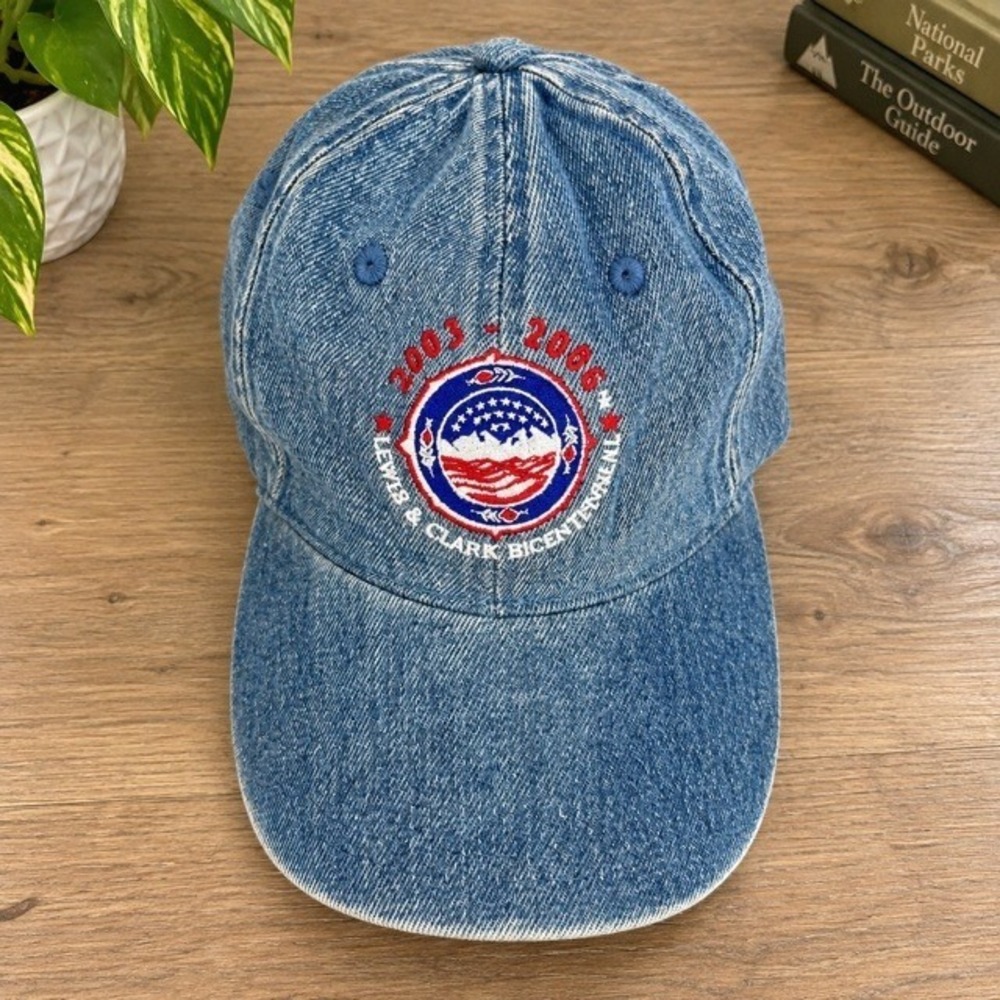Lewis & Clark Bicentennial 2003-2006 Denim Dad Hat Cap OTTO Adjustable